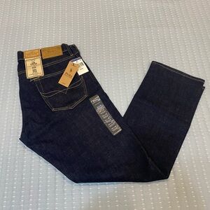 Polo by Ralph Lauren Men's Cookie Patch Dark Blue Slim Straight Fit Jeans